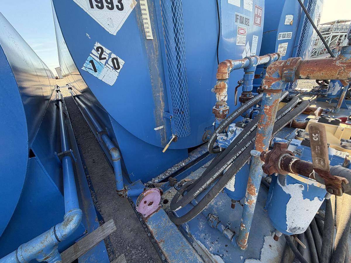 Used 15,000 Gallon Skidded Diesel Fuel Tank