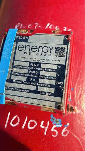 Used Energy WeldFab 5000 PSI Pressure Vessel