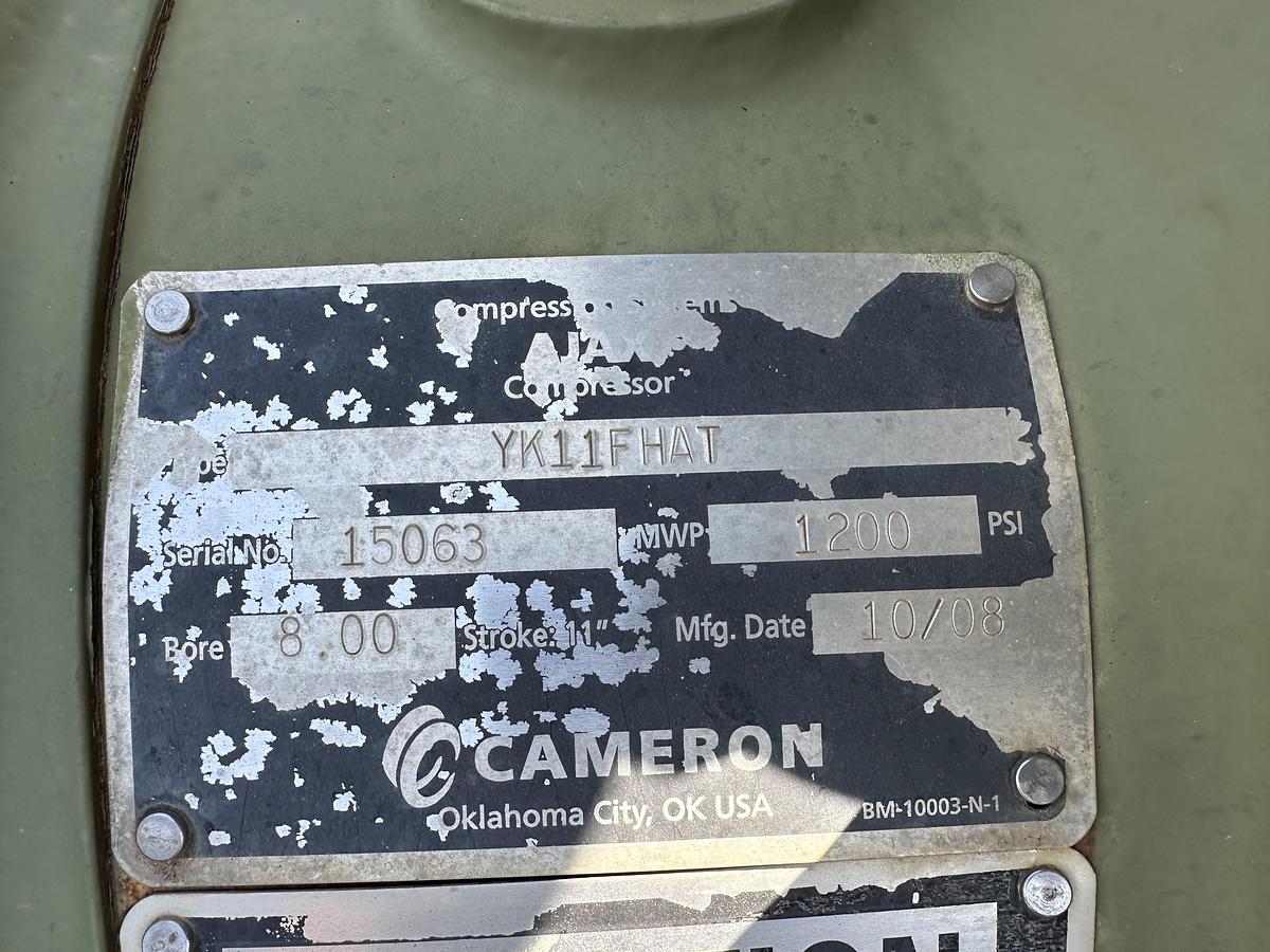 Used Ajax 2801LE-6500FT Two Stage Reciprocating Compressor