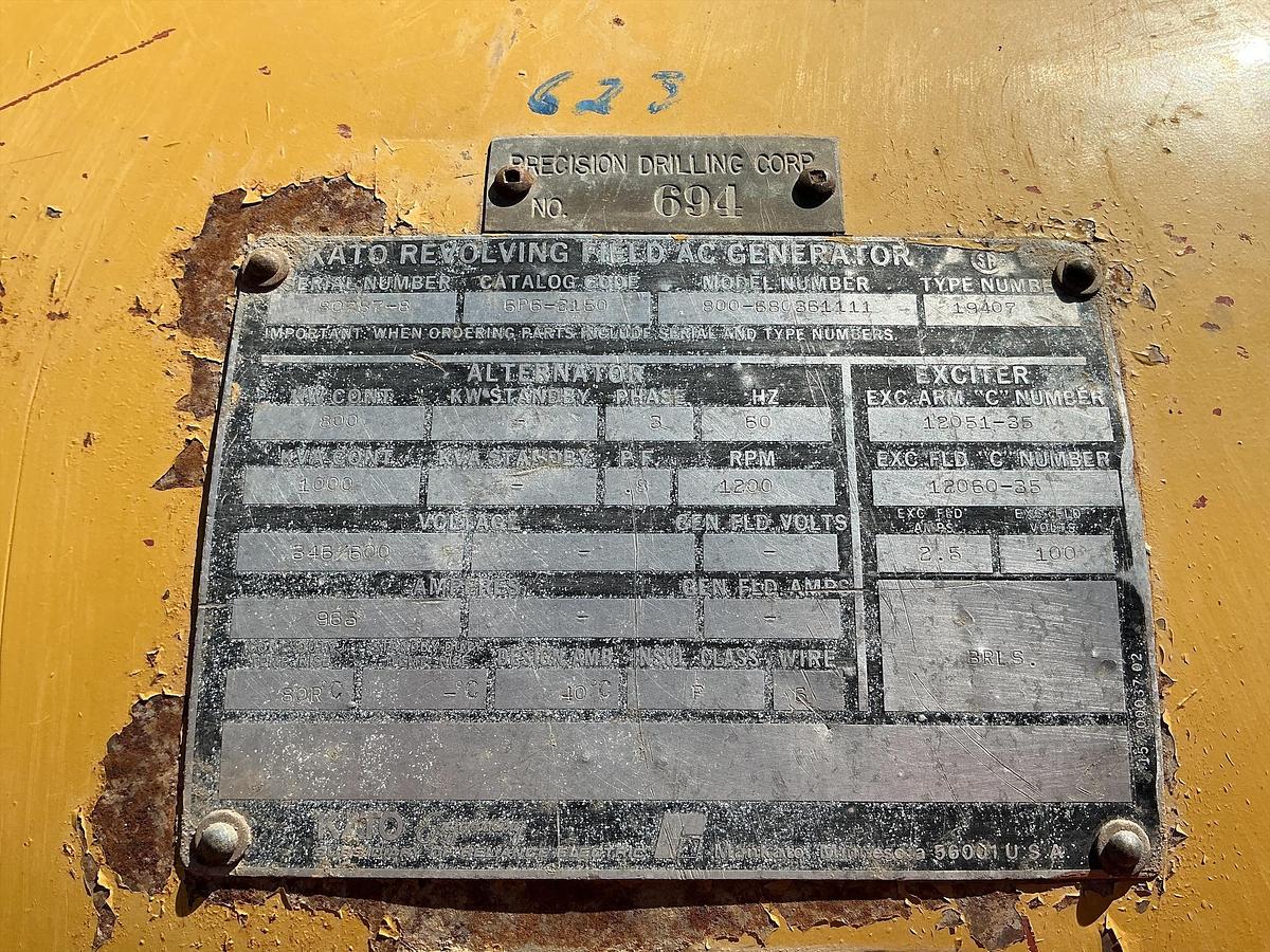 Used 2001 Cat 3508-B 800KW Generator
