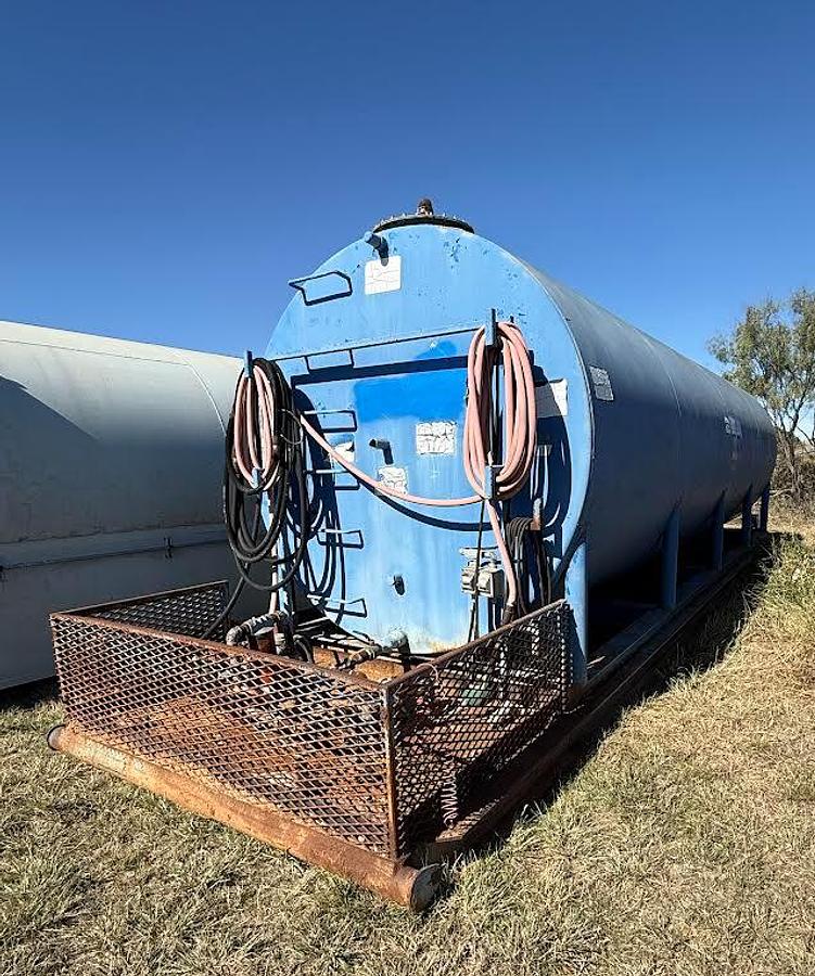 Used 10,000 Gallon Fuel Tank Skidded