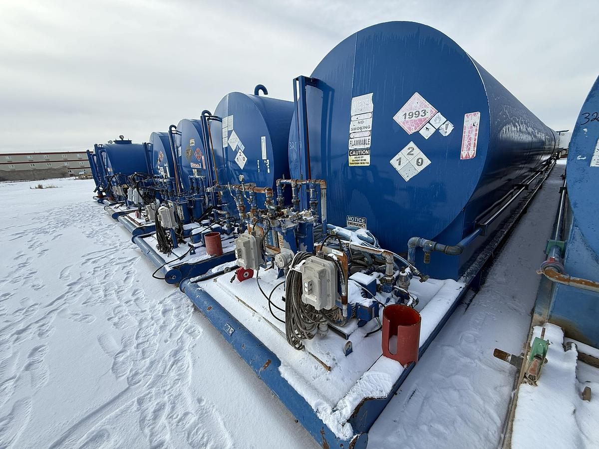 Used 15,000 Gallon Skidded Diesel Fuel Tank