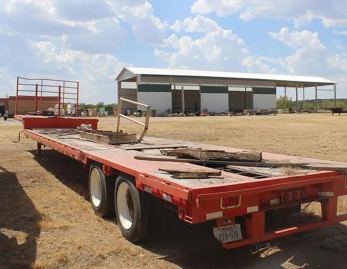 Used Aztec 48' T/A Step Deck Trailer 10' Top Deck