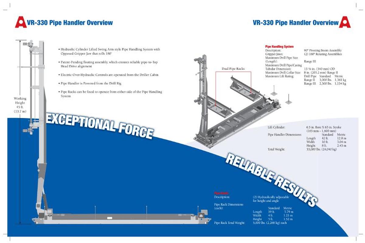 2010 Gefco / American Augers VR-330 Drill Rig