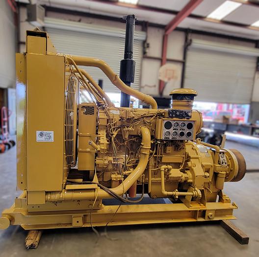 Used Cat C18 Engine w/Oil Works Torque Converter Skidded