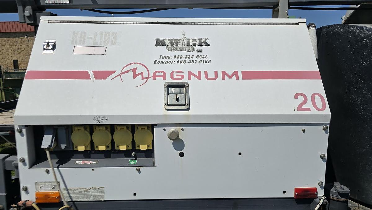 Used Magnum 20KW Generator with Lights, Trailered