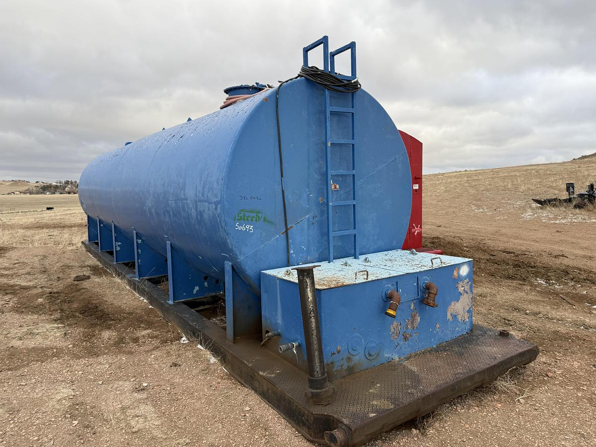 Used 1981 Welded Steel 12,000 Gallon Diesel Tank 