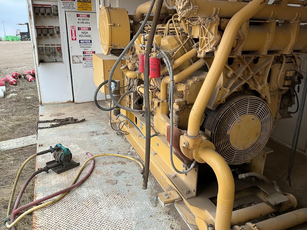 Used Cat 3508B Generator, SCR House, Remote Radiator 