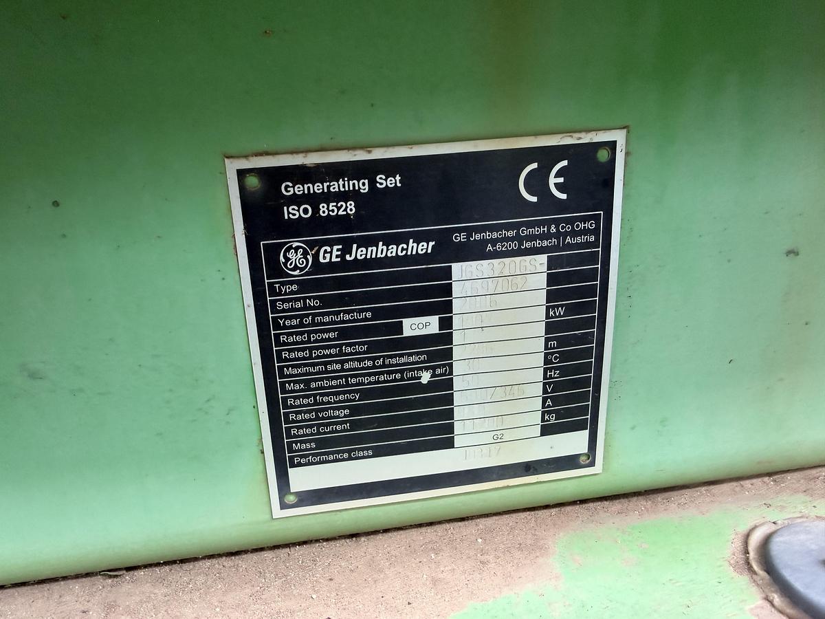 Used 2011 General Electric Jenbacher JGS 320 GS Natural Gas Generator 1712KW