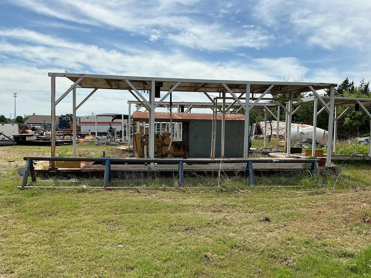 Used Empty Generator Shed on Skids