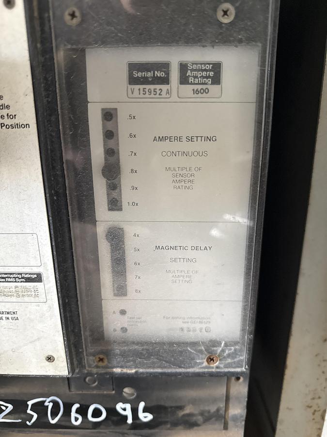 Used General Electric 1600 amp