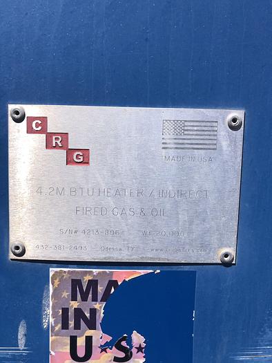 Used CRG Dragon Fire 4.2M BTU Indirect Fired Air Heater