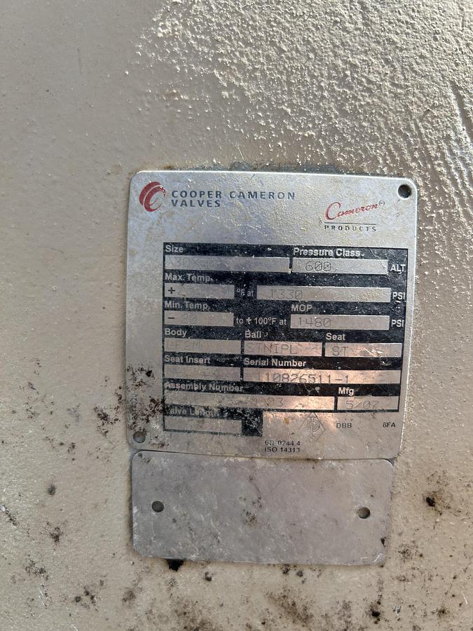 Used 30" Ball Valve with Actuator and Mechanical Switch