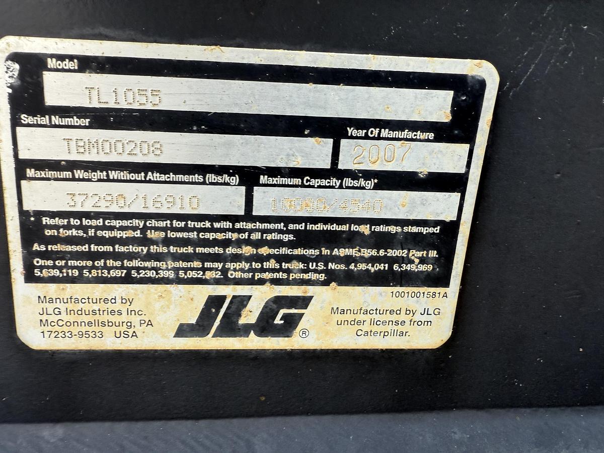 Used 2007 Cat TL 1055 Telehandler (Parts) 