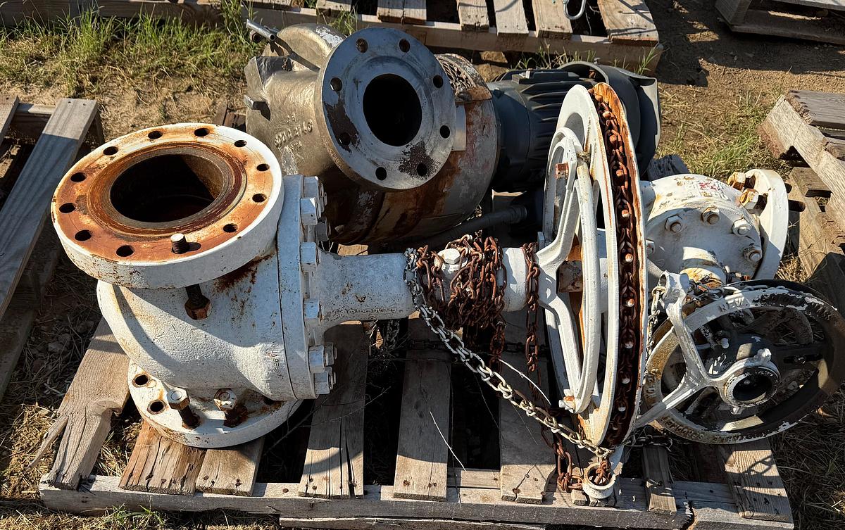 Used 6" Ball Valve & Electric Pump