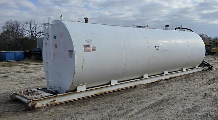Used 12,000 Gallon Skidded Fuel Tank