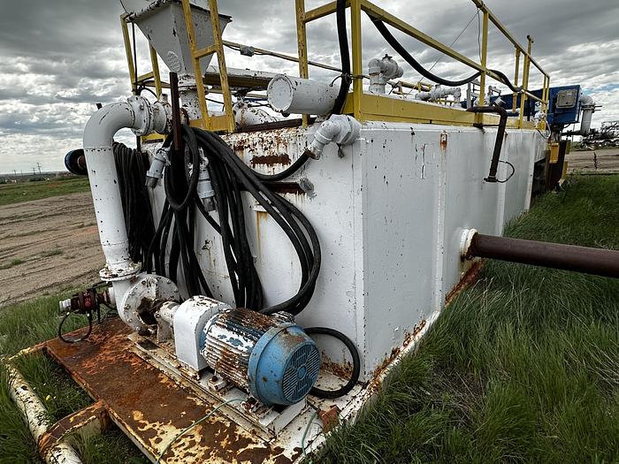 Used Mud Pit 180 BBL Mud Tank with Shakers