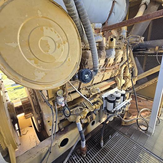 Used 2006 CAT 3512-B Diesel Engine with Kato 1204 kW Generator #2