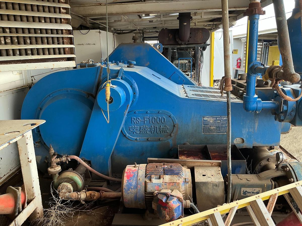 Used Mud Pump Skid Building w/ MTU Diesel Engine w/ RS-F1000 Pump