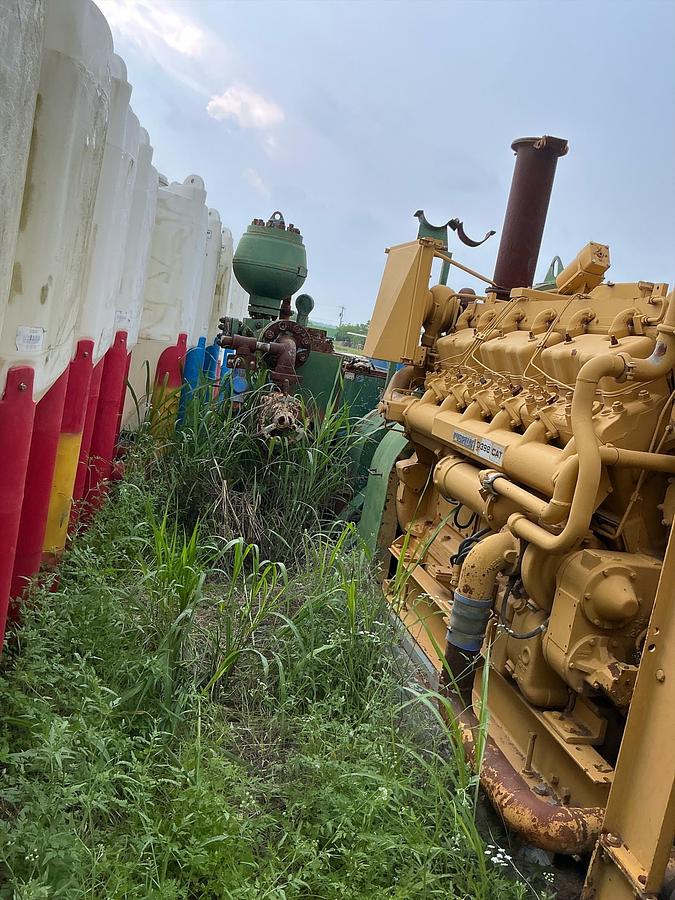 Used Cat D398 PC Diesel Engine Mud Pump on Skid