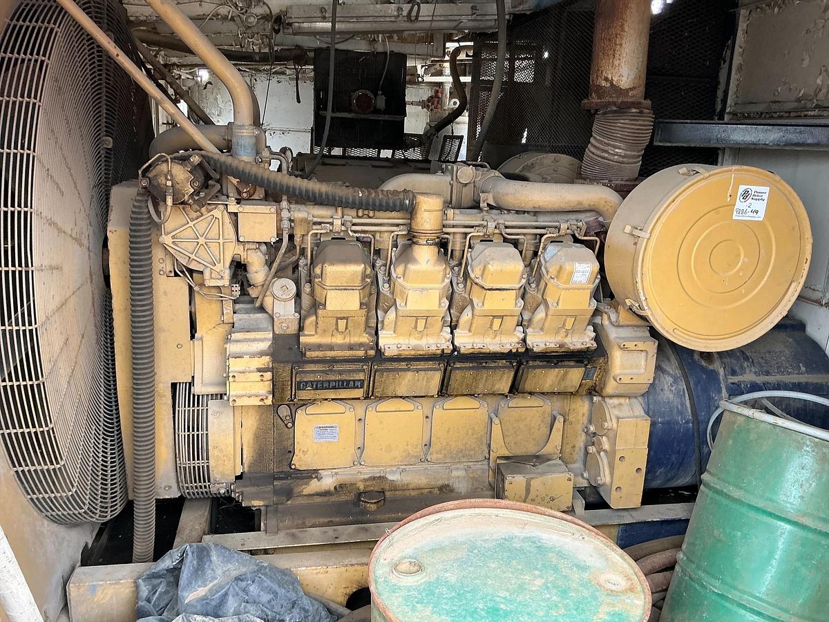 Used National Oilwell Mud Pump p/b Cat 3508 in Shed Stock #4886-49 .1.2.3