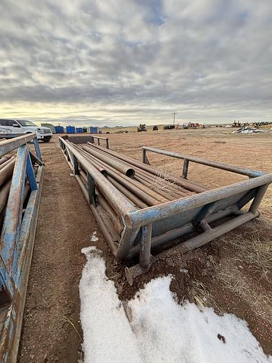 Used Pipe Tub with Drill Pipe