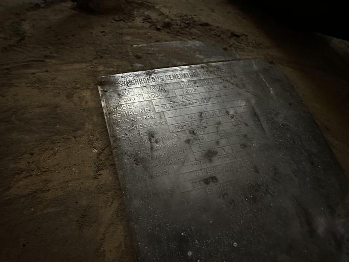 Used 2001 Cat 3508 DITA 800KW Generator