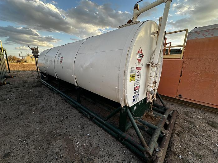Used Skidded Fuel Tank 8000 Gallon Diesel Tank