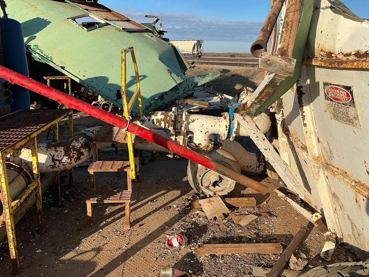 Used Oil Well Mud Pump, Skidded