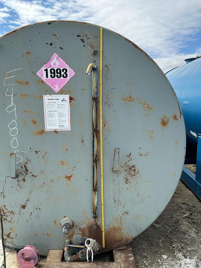 Used Welded Steel 10,000 Gallon Diesel Fuel Tank