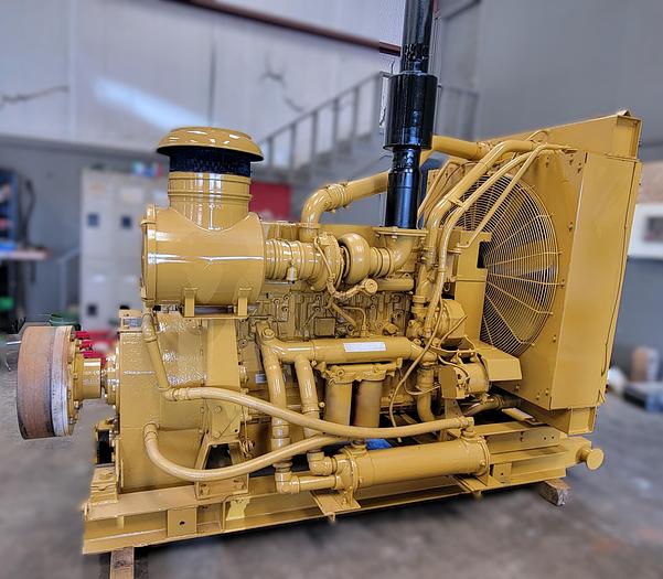 Used Cat C18 Engine w/Oil Works Torque Converter Skidded