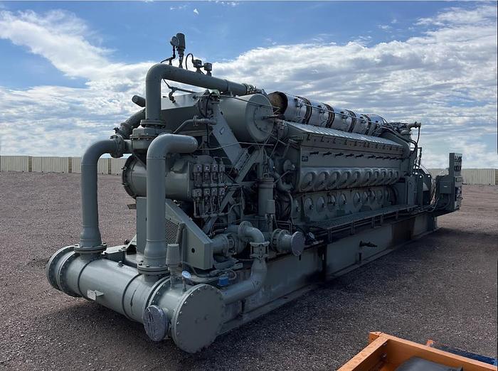 Used Electro-Motive Diesel EMD 710-V20, 2700kw Generator
