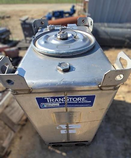 Used TranStore Stainless Steel IBC Tank - 250 Gallon