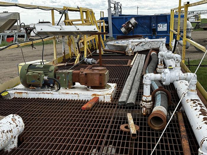 Used Mud Pit 180 BBL Mud Tank with Shakers