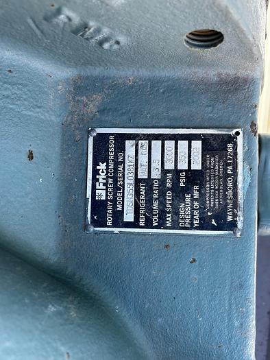 Used Frick rotary screw compressor  