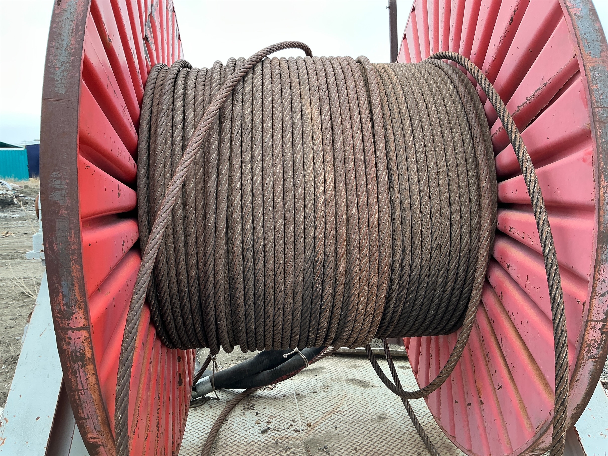 Used Wire Rope Drill Line Spool