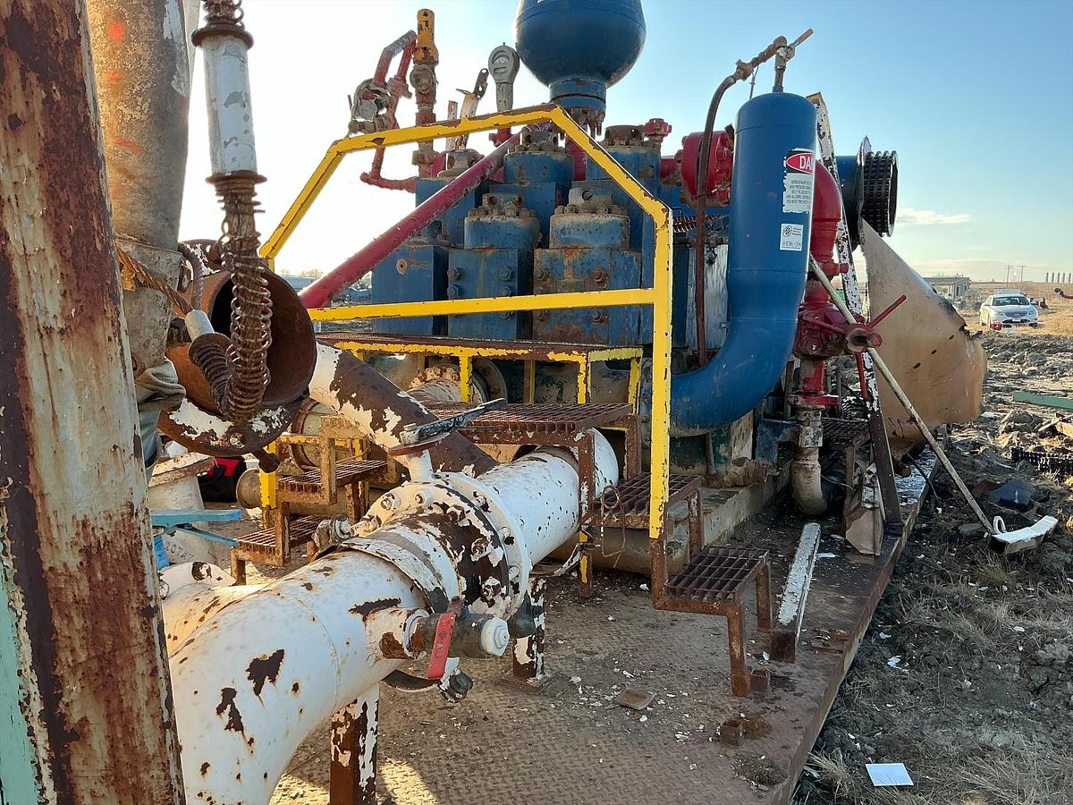Used Oil Well Mud Pump, Skidded