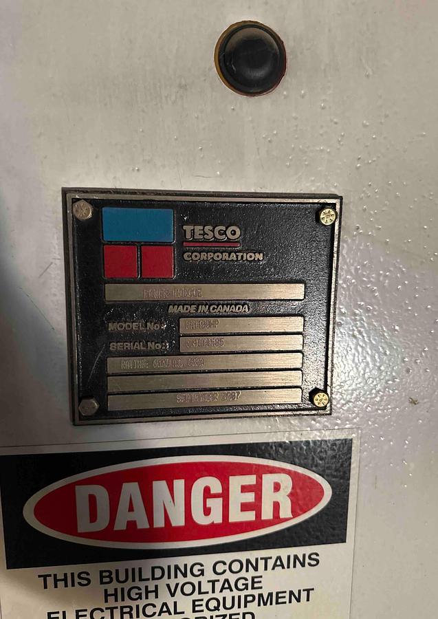 Used Tesco Top Drive House W/Detroit Diesel Series 60 500KW Diesel Generator Set