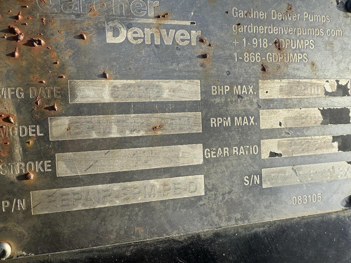 Used GARDNER DENVER TWS 2500 TRIPLEX PUMP