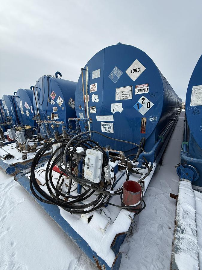 Used 15,000 Gallon Skidded Diesel Fuel Tank