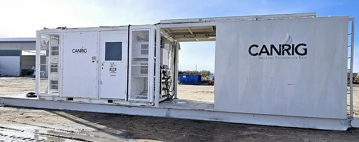 Used 2010 Canrig 1250AC-681 Top Drive with Frequency Cabinet