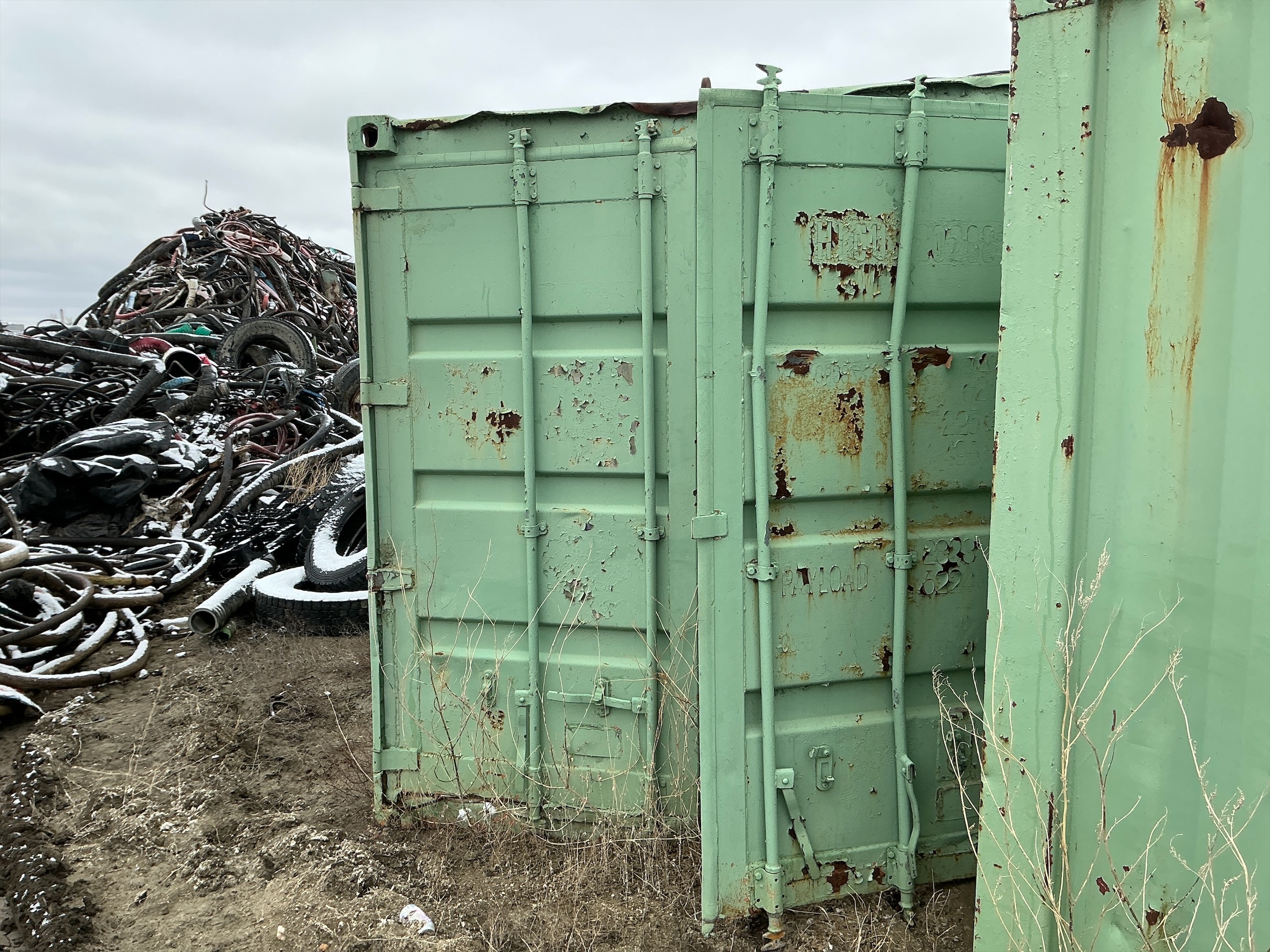 Used Welded Steel Connex w/Shelves