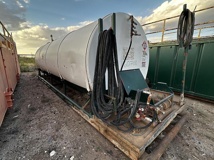 Used Skidded Fuel Tank 8000 Gallon Diesel Tank