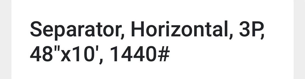 Used Ameri-Fab Horizontal 3-phase Separator