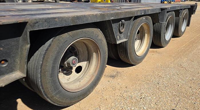 Used 2009 Nuttall Step Deck 4 Axel Trailer