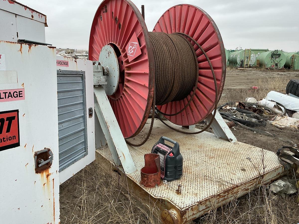 Used Wire Rope Drill Line Spool 