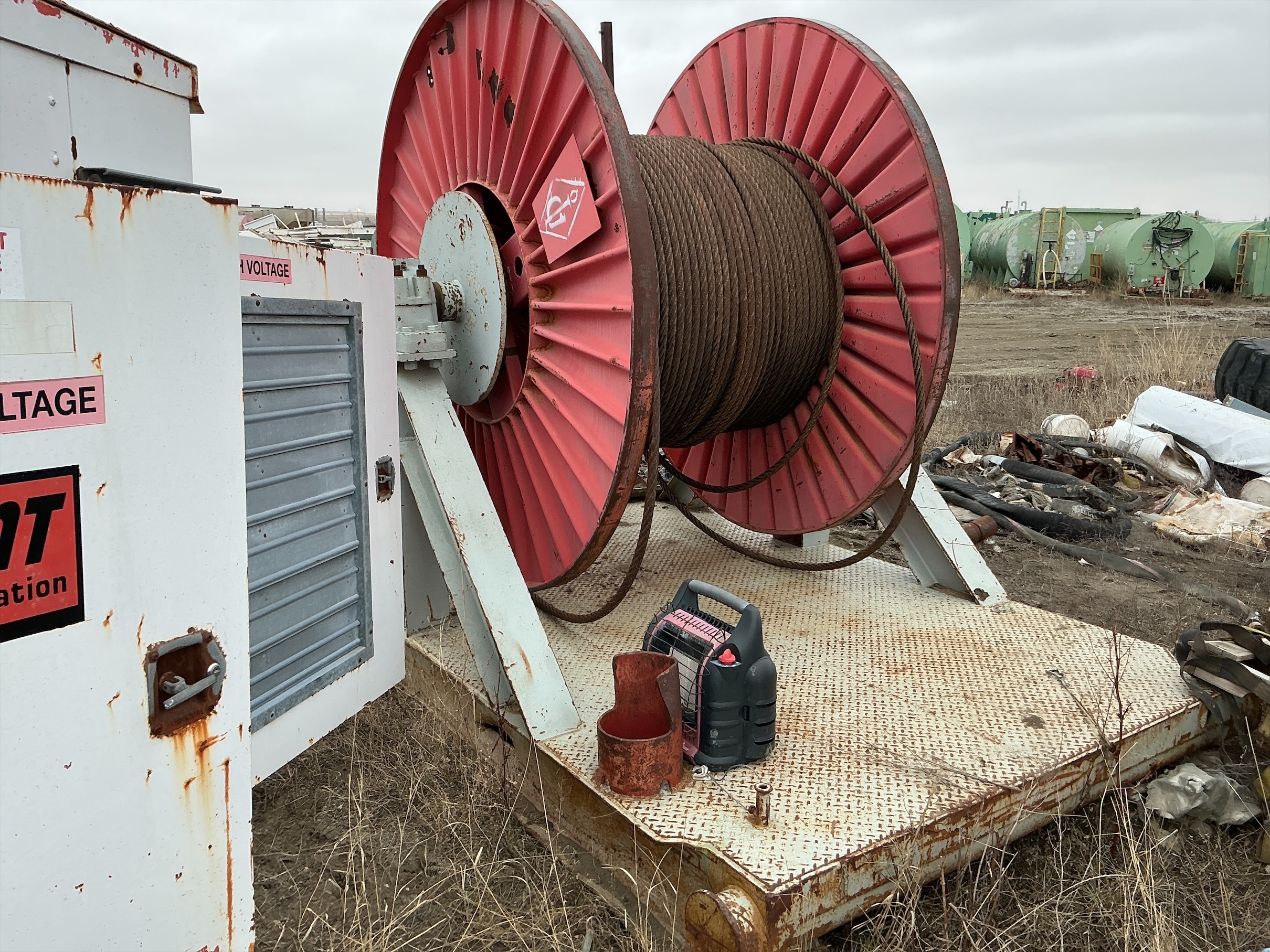 Used Wire Rope Drill Line Spool