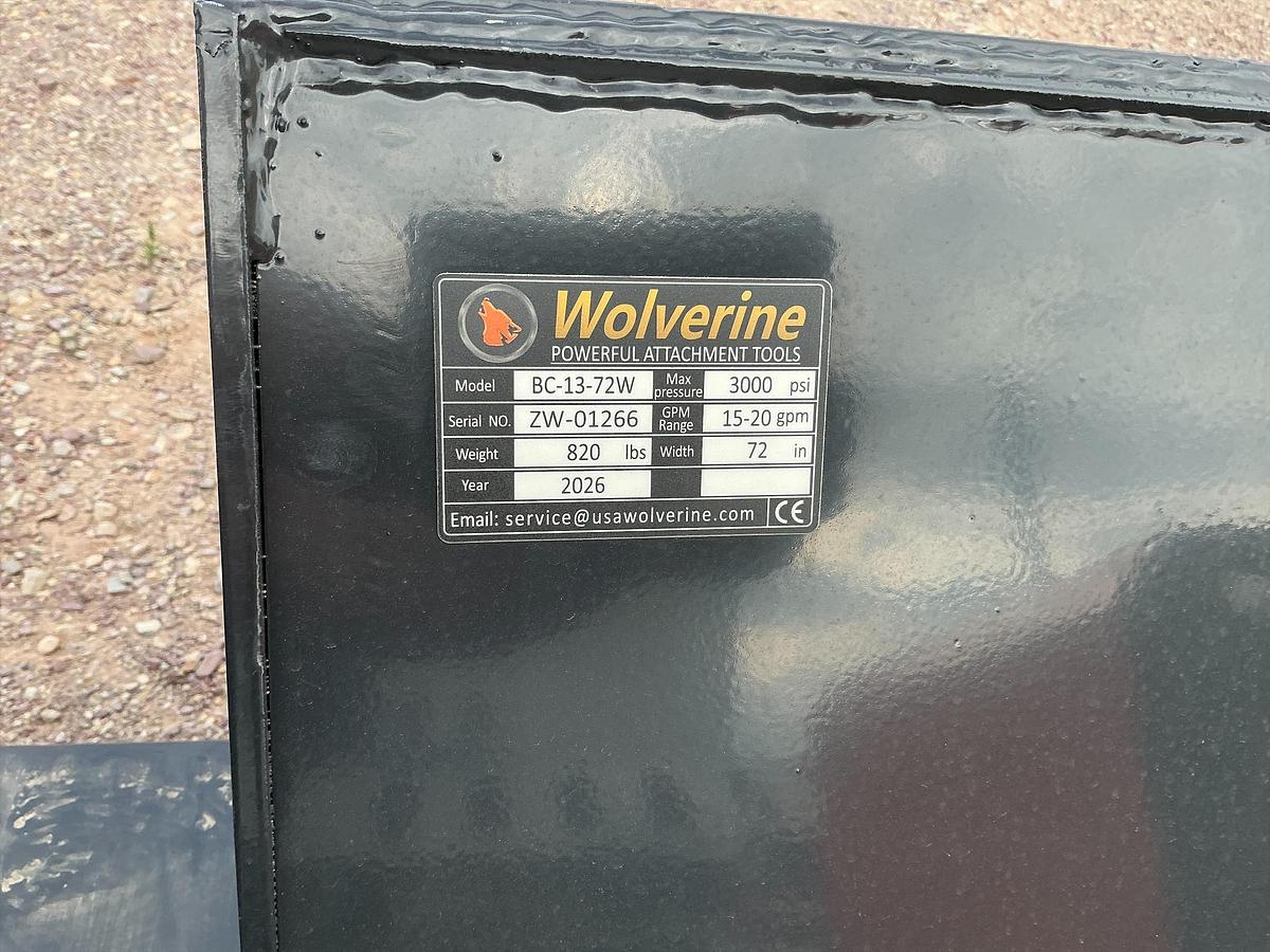 Used 2026 Wolverine Skid Steer Brush Cutter -UNUSED