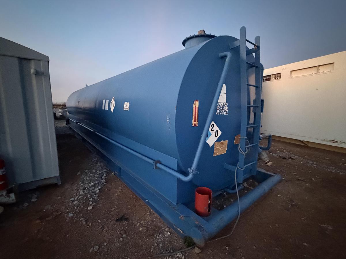 Used 15,000 Gallon Skidded Diesel Fuel Tank