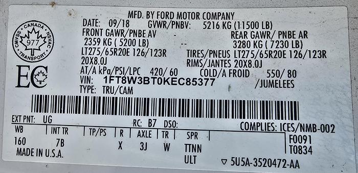 Used 2018 Ford F350 Platinum Super Duty Crew Cab